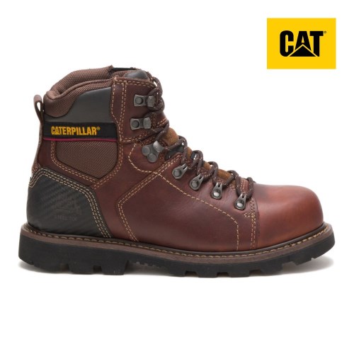 CAT Alaska 2.0 Steel Toe Men's Work Boots Dark Brown (AU S-286) Australia